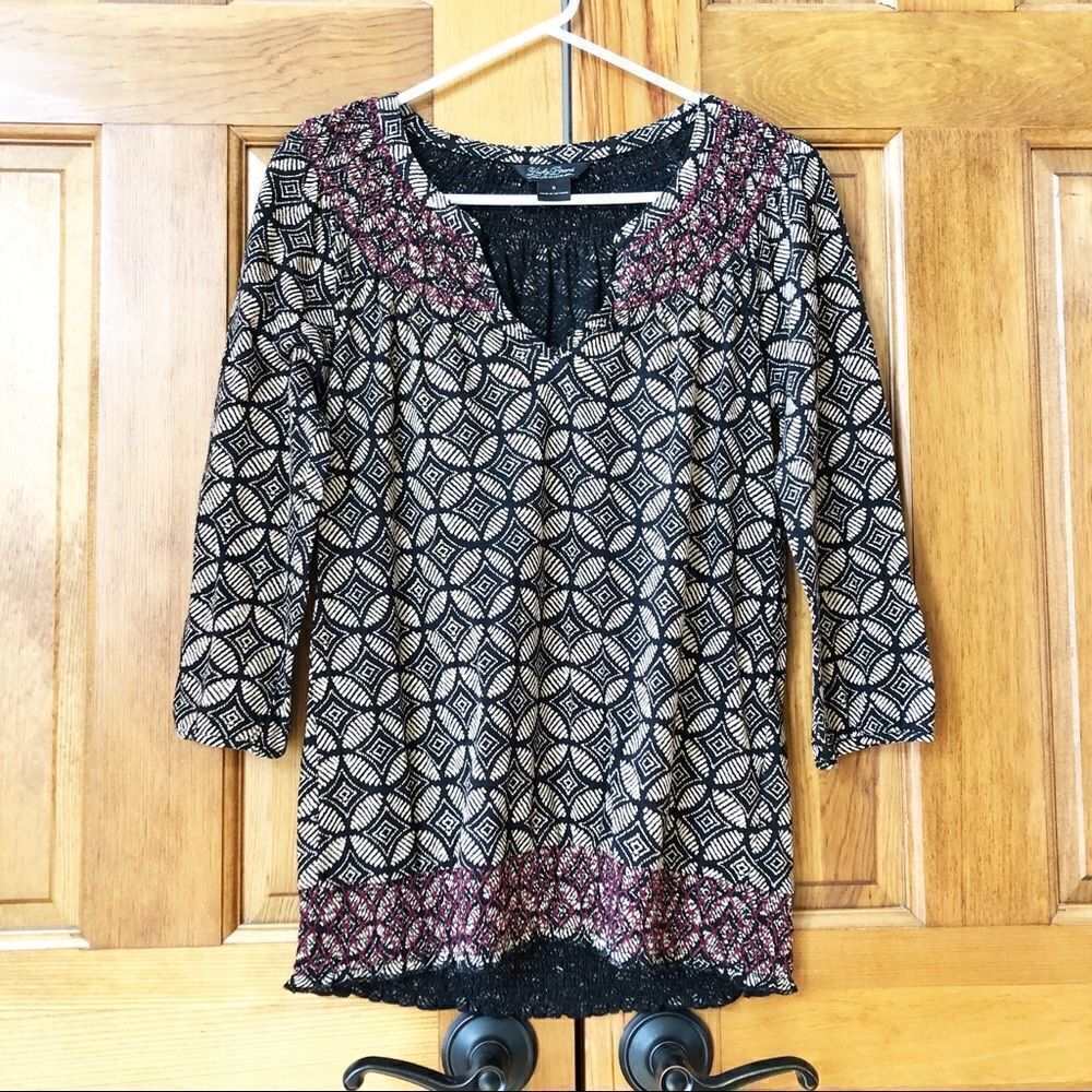 Lucky Brand Embroidered Top